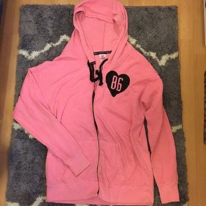 PINK sweatshirt/zippy